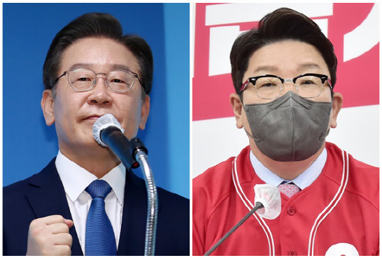 이재명(왼쪽) 전 경기도지사와 권성동 국민의힘 원내대표. <연합뉴스>